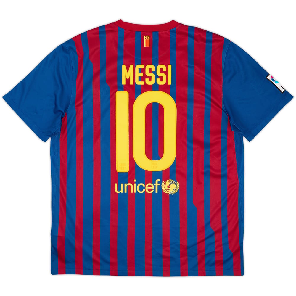 2011-12 Barcelona Home Shirt Messi #10 - 8/10 - (XL)