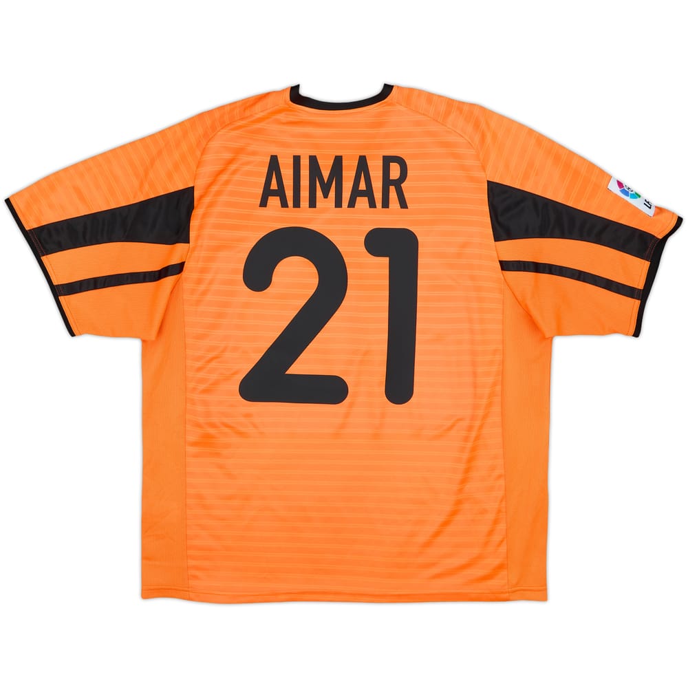 2001-02 Valencia Away Shirt Aimar #21 - 8/10 - (XL)