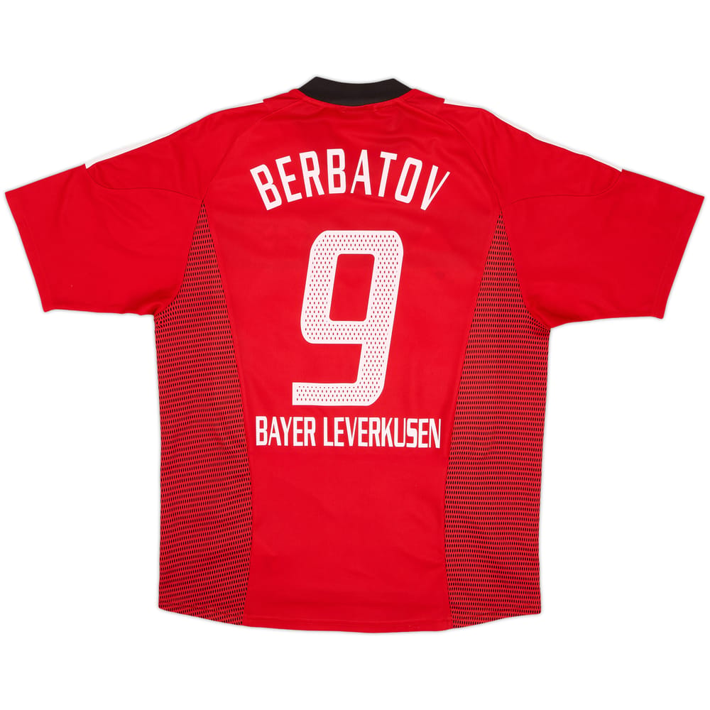 2002-04 Bayer Leverkusen Home Shirt Berbatov #9 - 7/10 - (M)