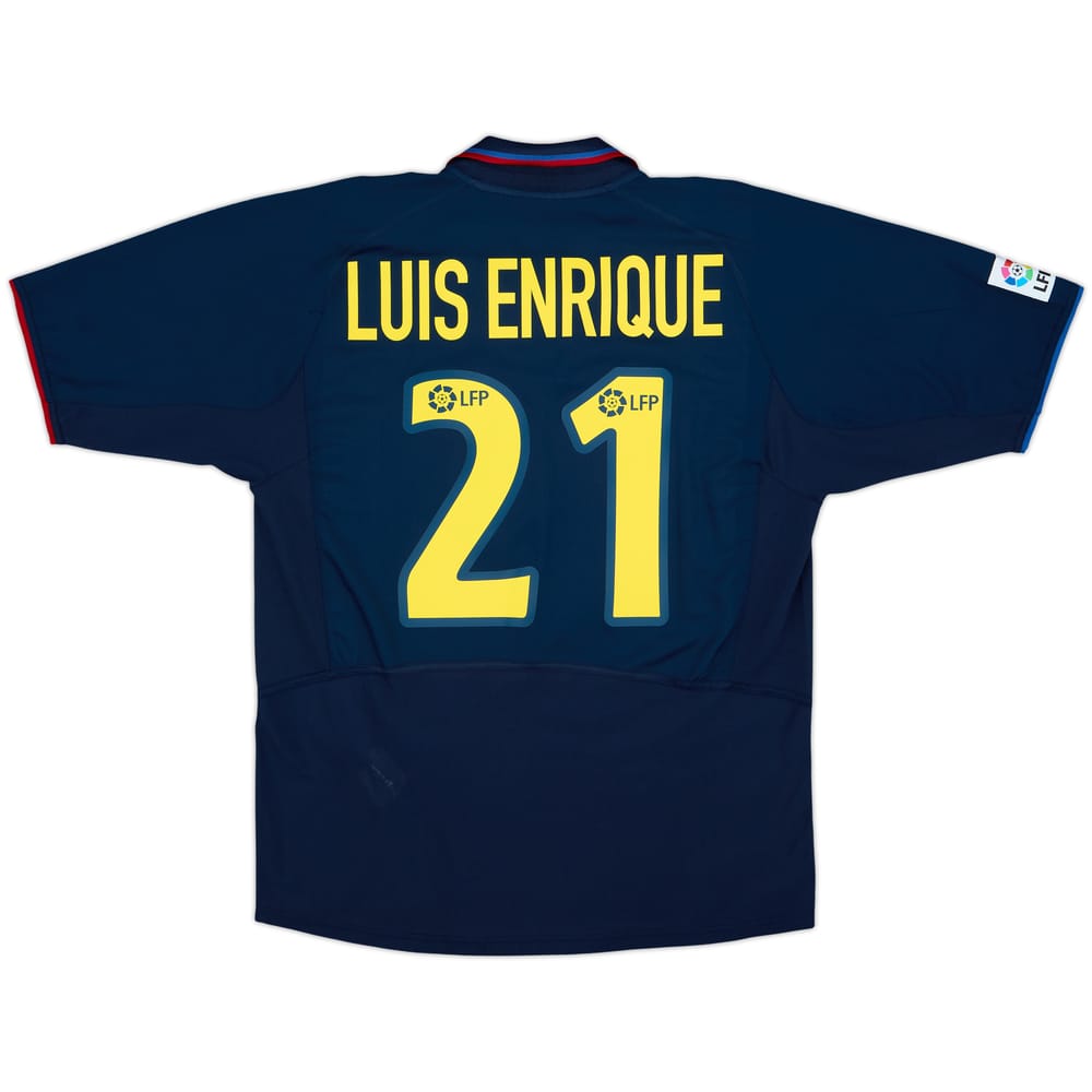 2002-03 Barcelona Away Shirt Luis Enrique #21 - 7/10 - (L)