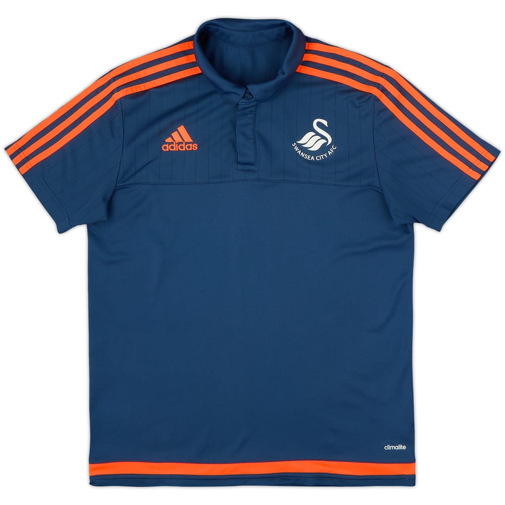 2015-16 Swansea City adidas Polo Shirt - 8/10 - (M)