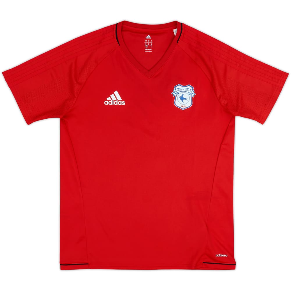 2017-18 Cardiff City adizero Training Shirt - 8/10 - (M)