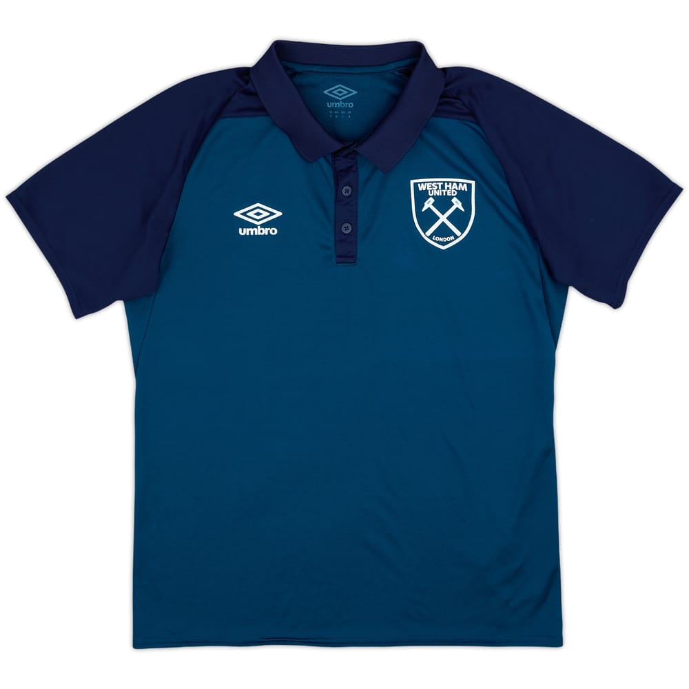 2018-19 West Ham Umbro Polo Shirt - 9/10 - (M)