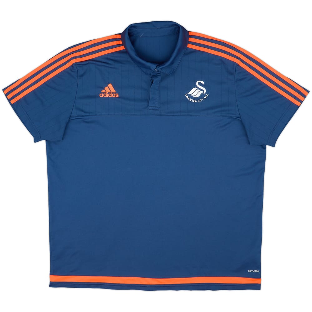 2015-16 Swansea adidas Polo Shirt - 8/10 - (XXL)