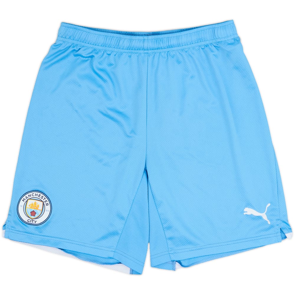 2021-22 Manchester City Home Shorts - 8/10 - (M)