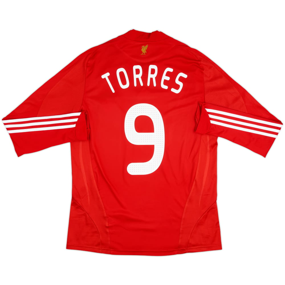 2008-10 Liverpool Home L/S Shirt Torres #9 - 9/10 - (M)