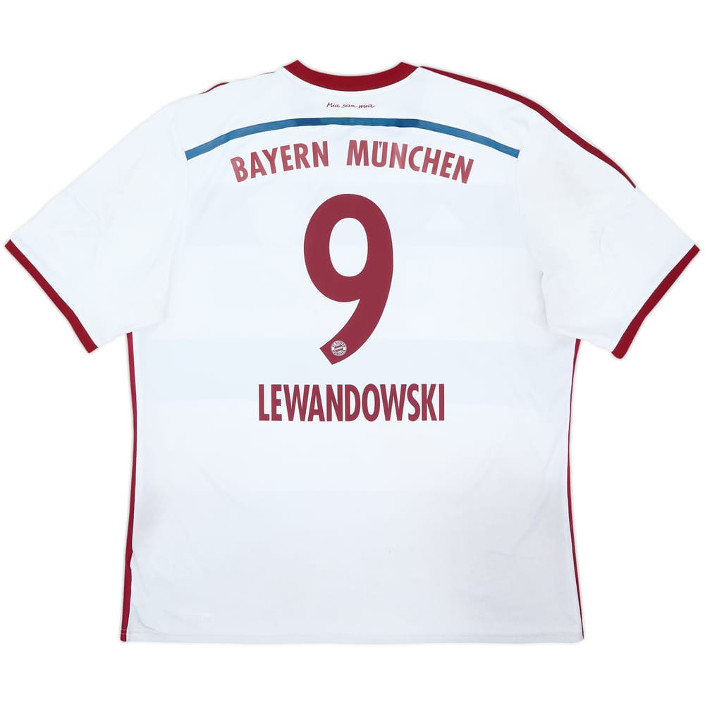2014-15 Bayern Munich Away Shirt Lewandowski #9 - 6/10 - (XXL)