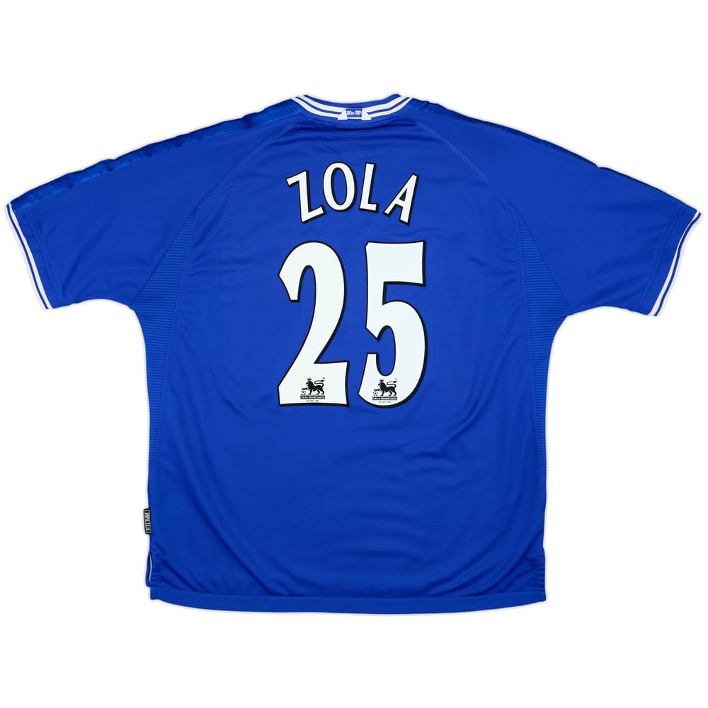 1999-01 Chelsea Camiseta de local Zola #25 - 9/10 - (XXL)