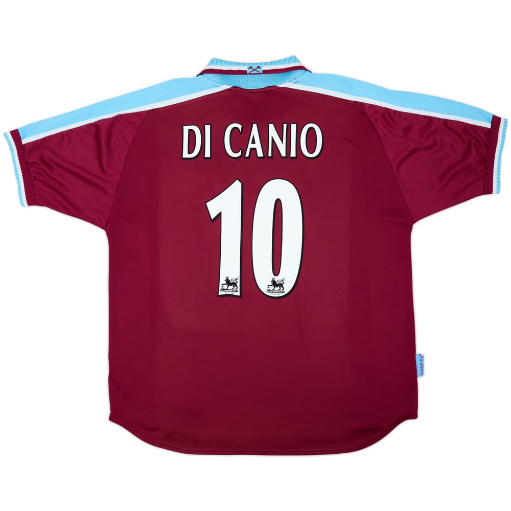 1999-01 West Ham Home Shirt Di Canio #10 - 9/10 - (XL)