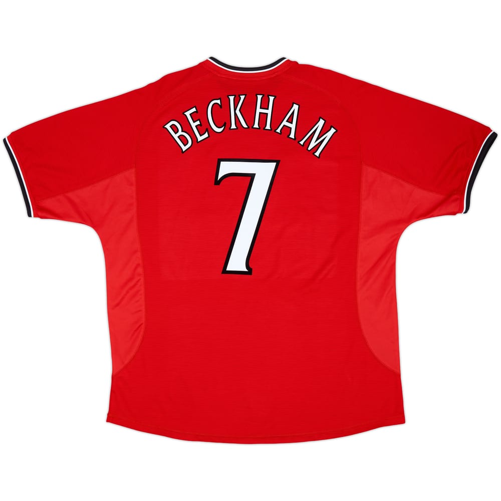 2000-02 Manchester United Home Shirt Beckham #7 - 5/10 - (XXL)