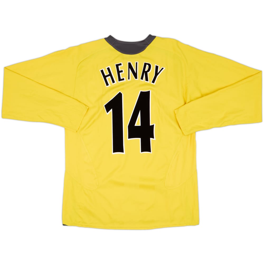 2005-06 Arsenal Away L/S Shirt Henry #14 - 7/10 - (XL)