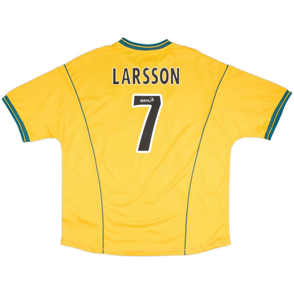 2000-02 Celtic Away Shirt Larsson #7 - 8/10 - (XXL)