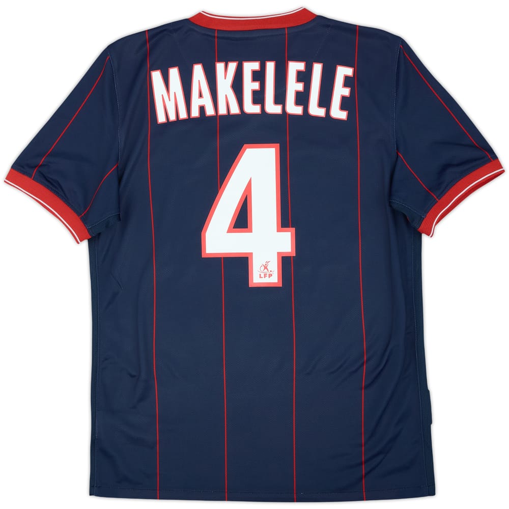 2009-10 Paris Saint-Germain Home Shirt Makelele #4 - 8/10 - (S)