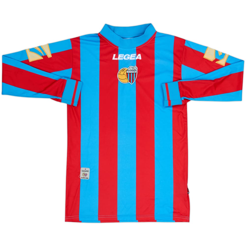 2008-10 Catania Home L/S Shirt - 8/10 - (S)
