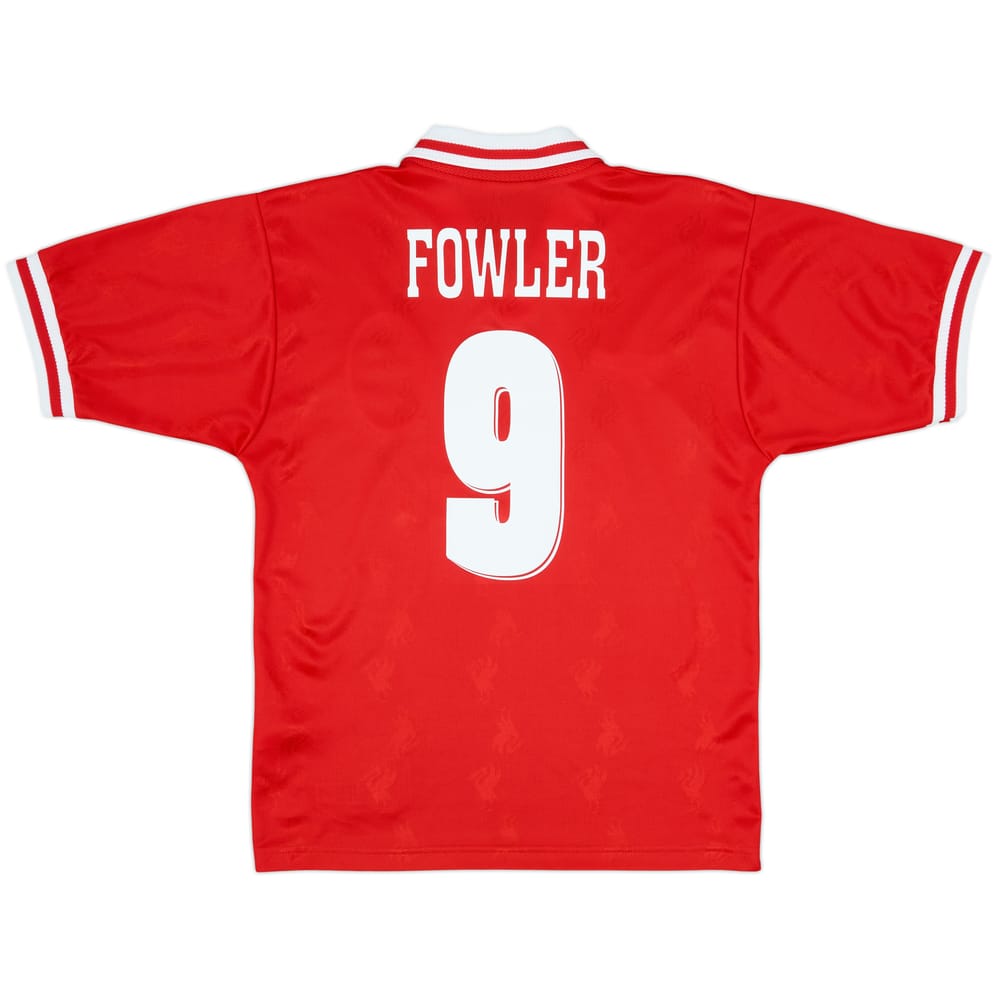 1996-98 Liverpool Home Shirt Fowler #9 - 8/10 - (S)