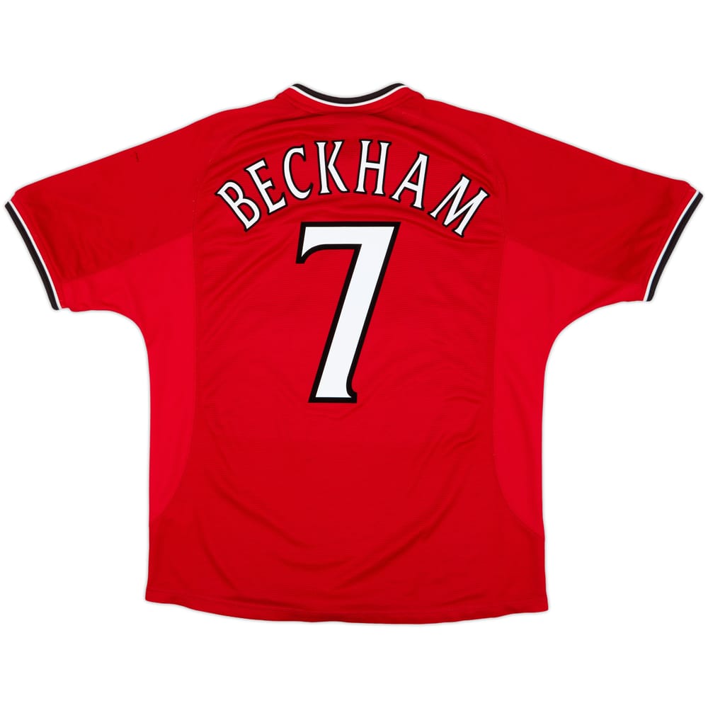 2000-02 Manchester United Home Shirt Beckham #7 - 5/10 - (L)