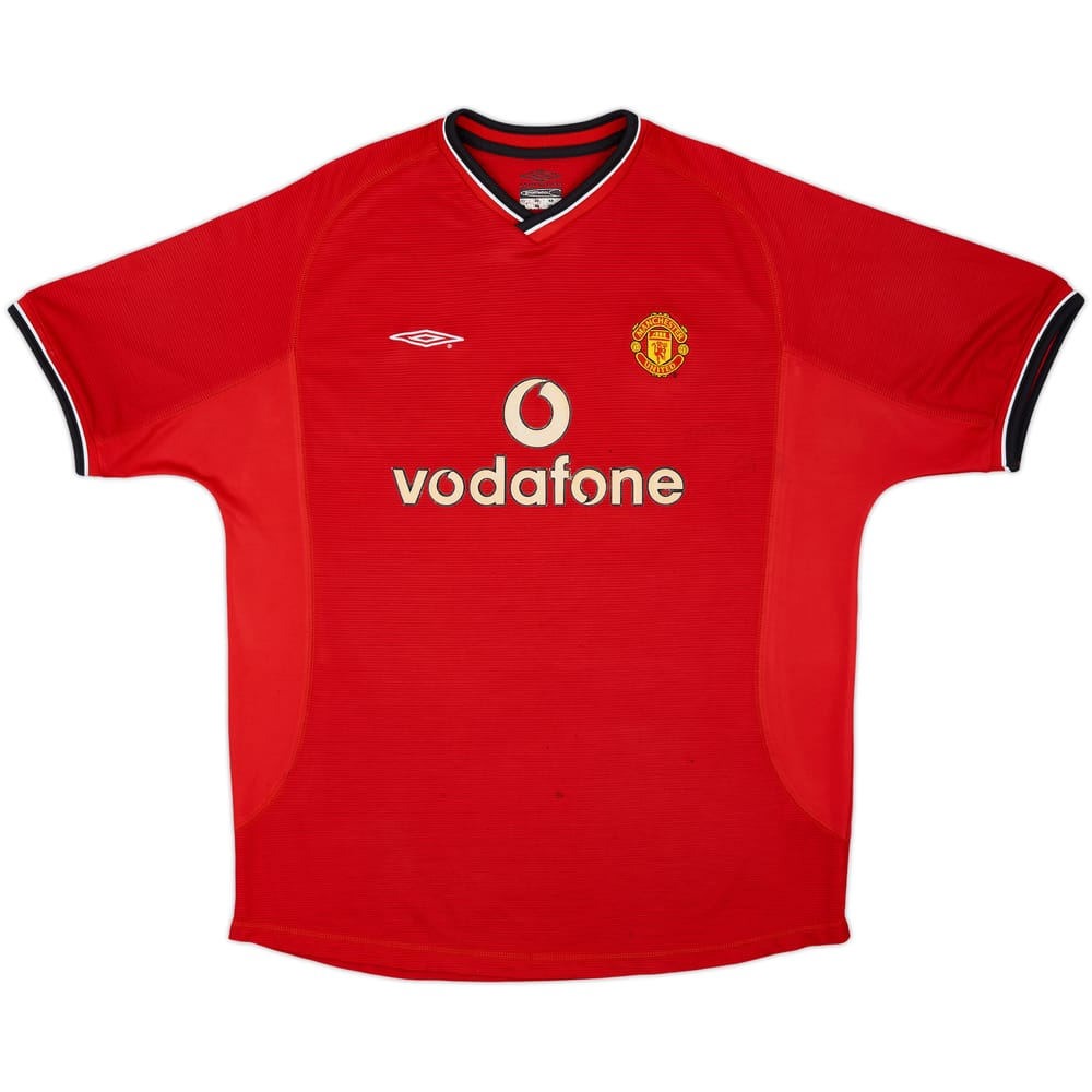 2000-02 Manchester United Home Shirt - 4/10 - (XL)