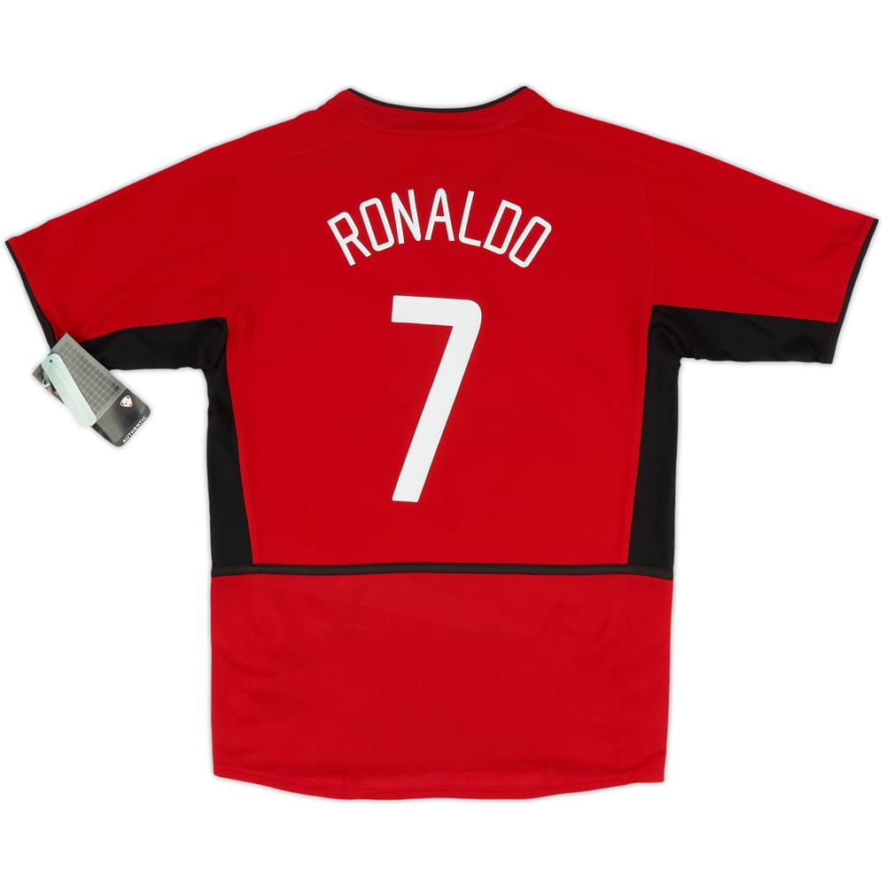 2002-04 Manchester United Home Shirt Ronaldo #7 (L.Boys)