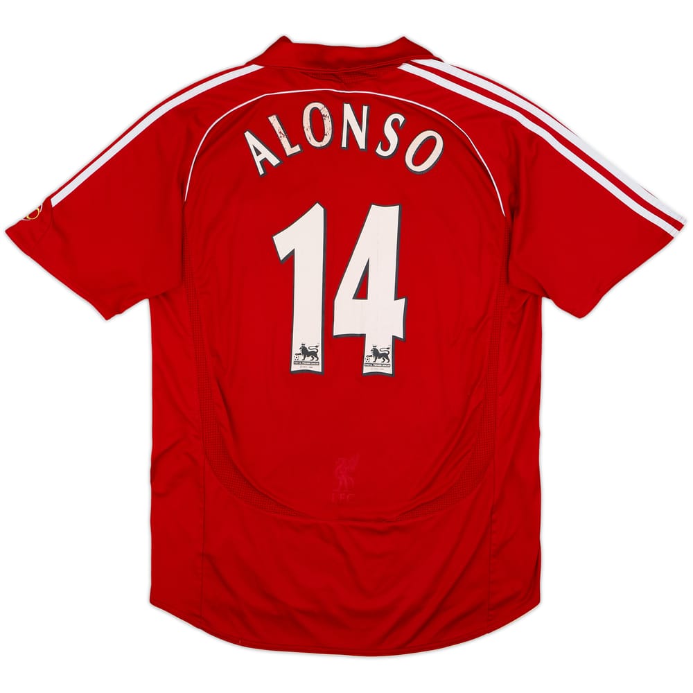 2006-08 Liverpool Home Shirt Alonso #14 - 6/10 - (L)