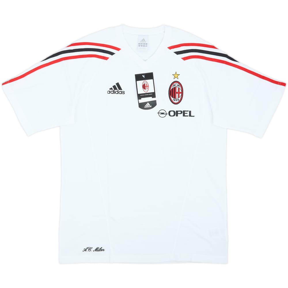 2005-06 AC Milan Player Issue adidas Cotton Tee (M)