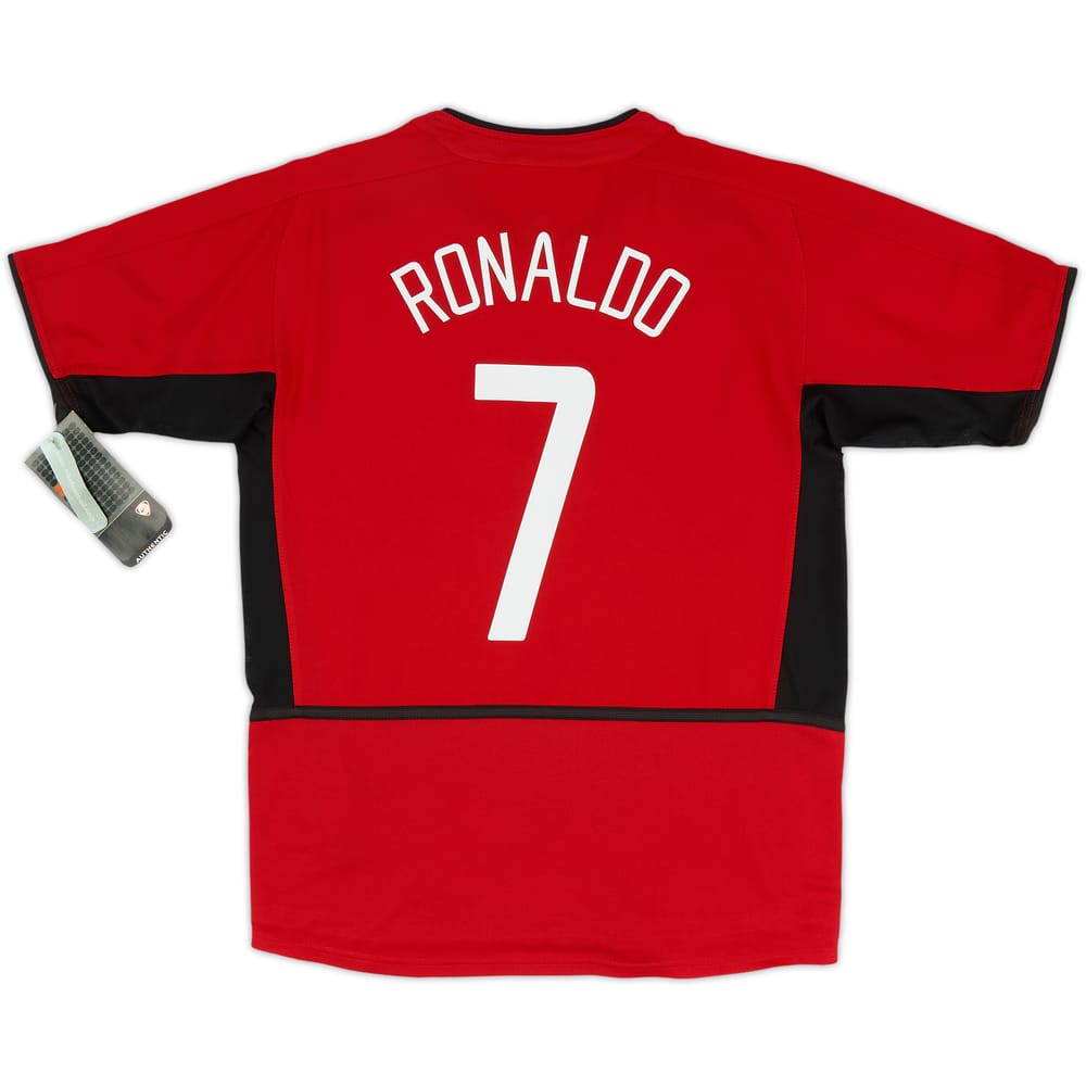 2002-04 Manchester United Home Shirt Ronaldo #7 (M.Boys)