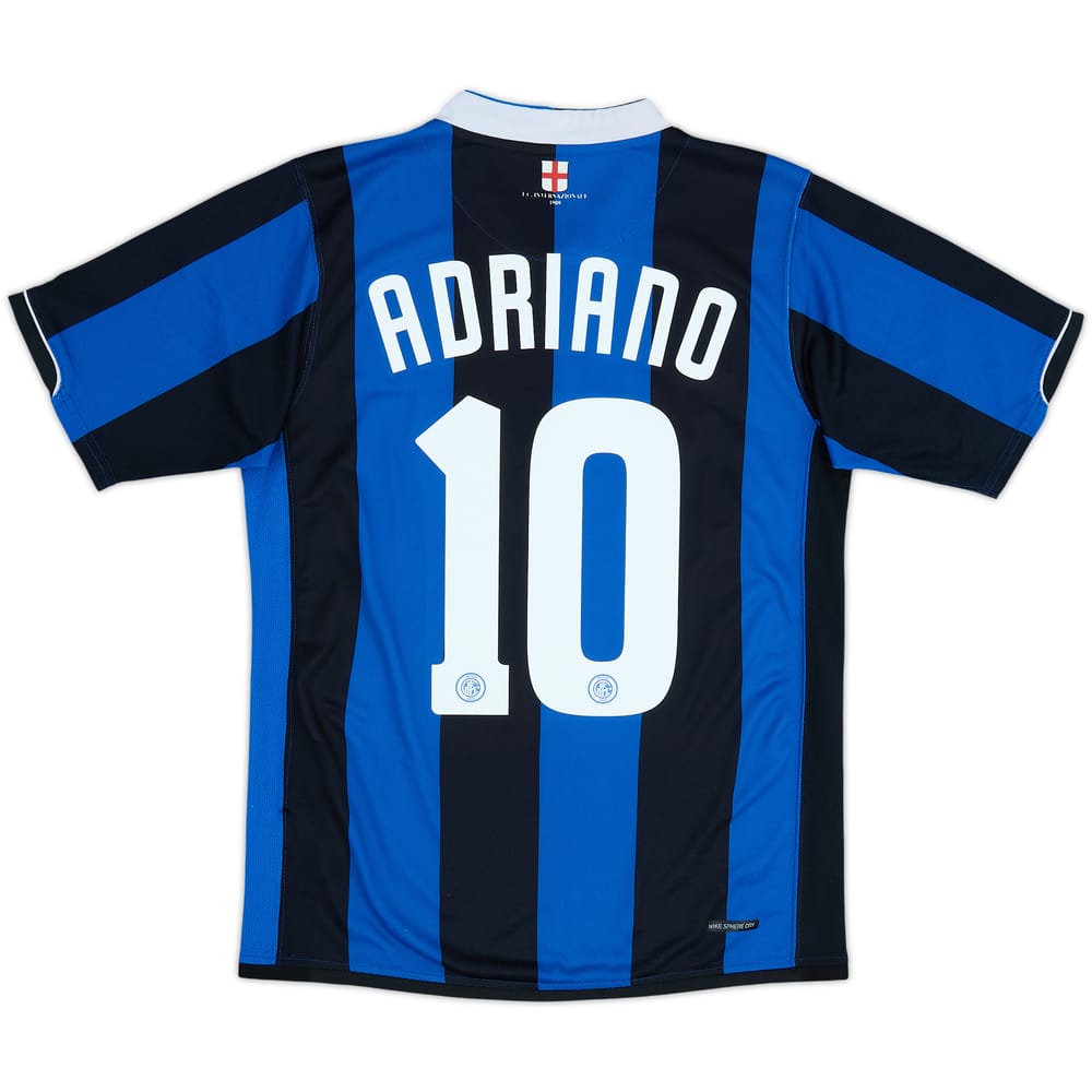 2006-07 Inter Milan Home Shirt Adriano #10 - 8/10 - (S)