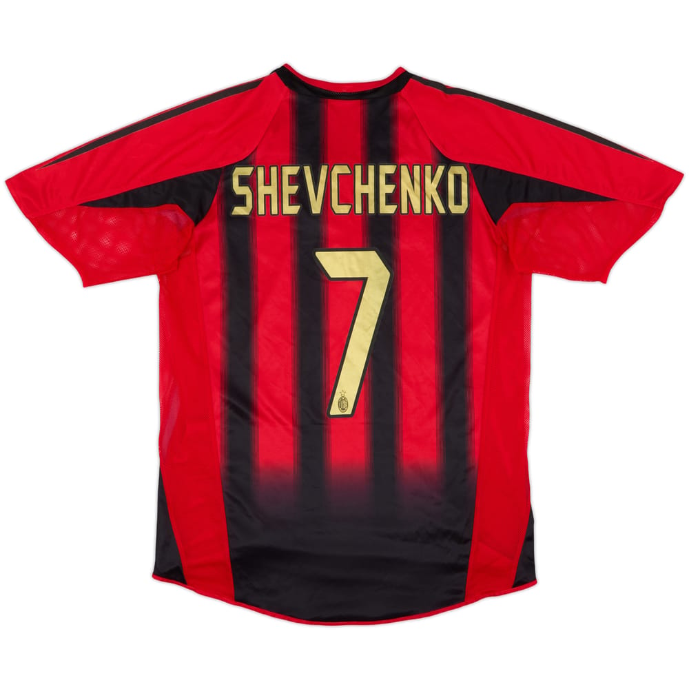 2004-05 AC Milan Player Issue Home Shirt Shevchenko #7 - 8/10 - (L)