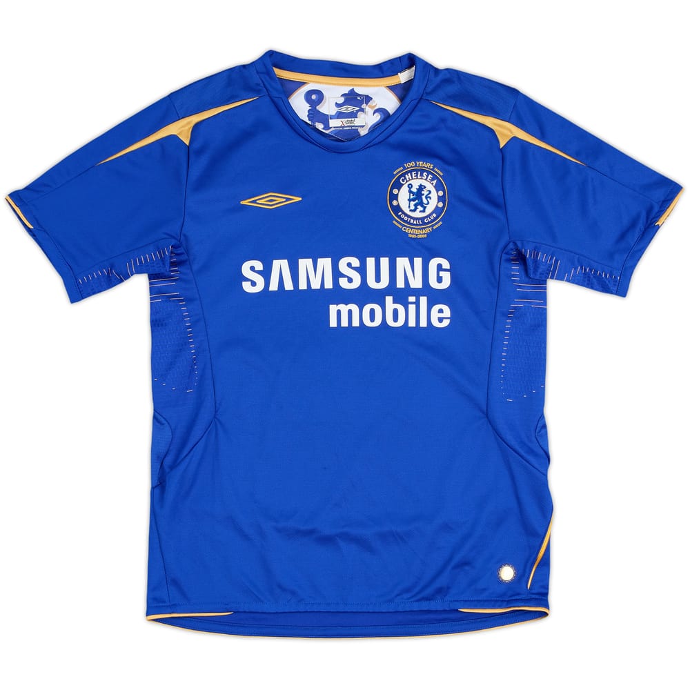 2005-06 Chelsea Centenary Home Shirt - 8/10 - (M.Boys)