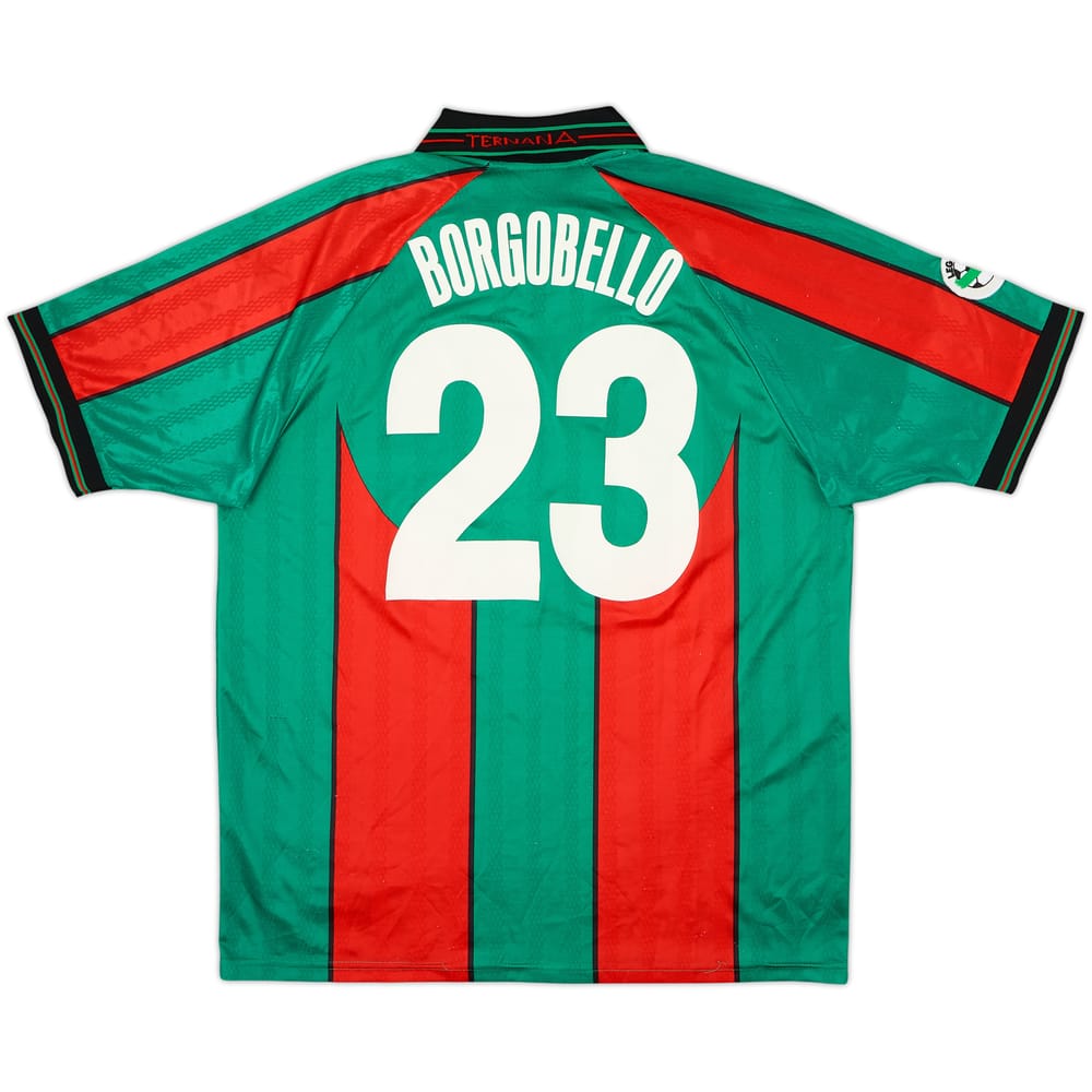 2001-02 Ternana Match Issue Home Shirt Borgobello #23