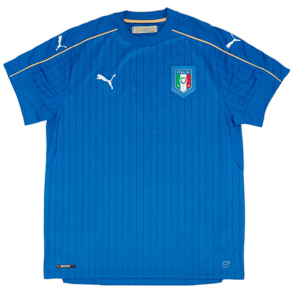 2016-17 Italy Home Shirt - 9/10 - (XL)