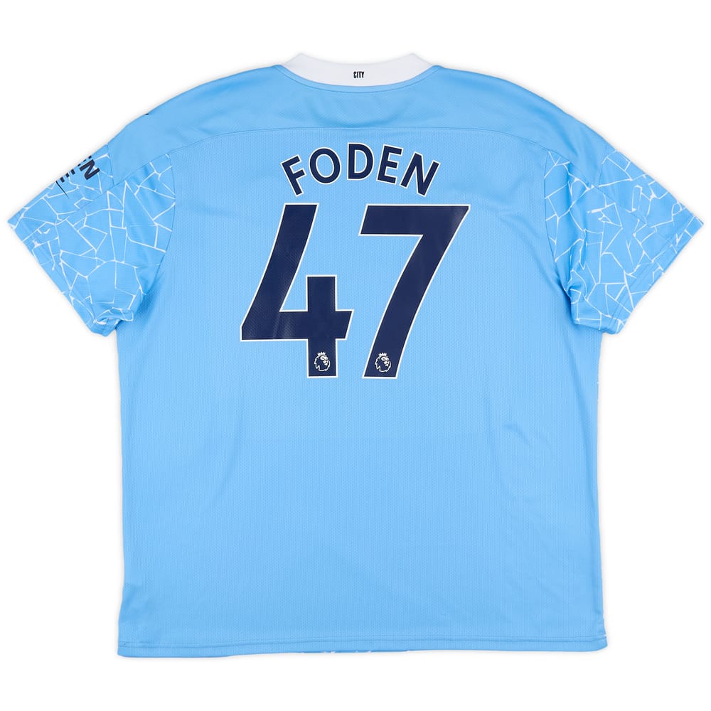 2020-21 Manchester City Home Shirt Foden #47 - 10/10 - (XXL)