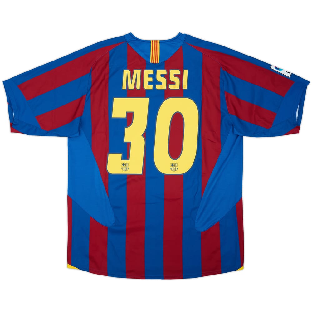 2005-06 Barcelona Home Shirt Messi #30 - 8/10 - (L)