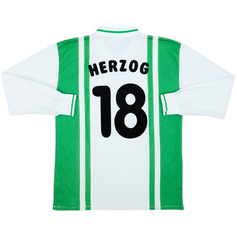 1996-97 Werder Bremen Home L/S Shirt Herzog #18 - 6/10 - (XS)