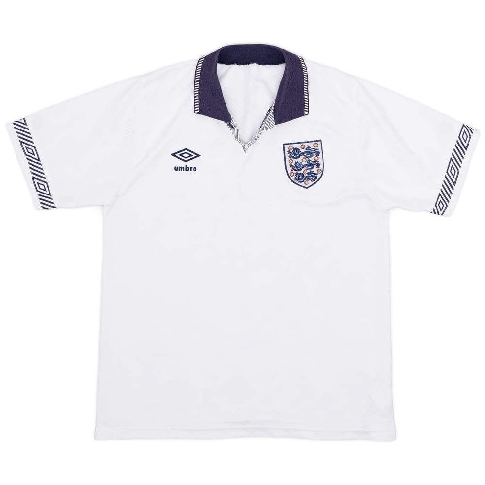 1990-92 England Home Shirt - 5/10 - (M)