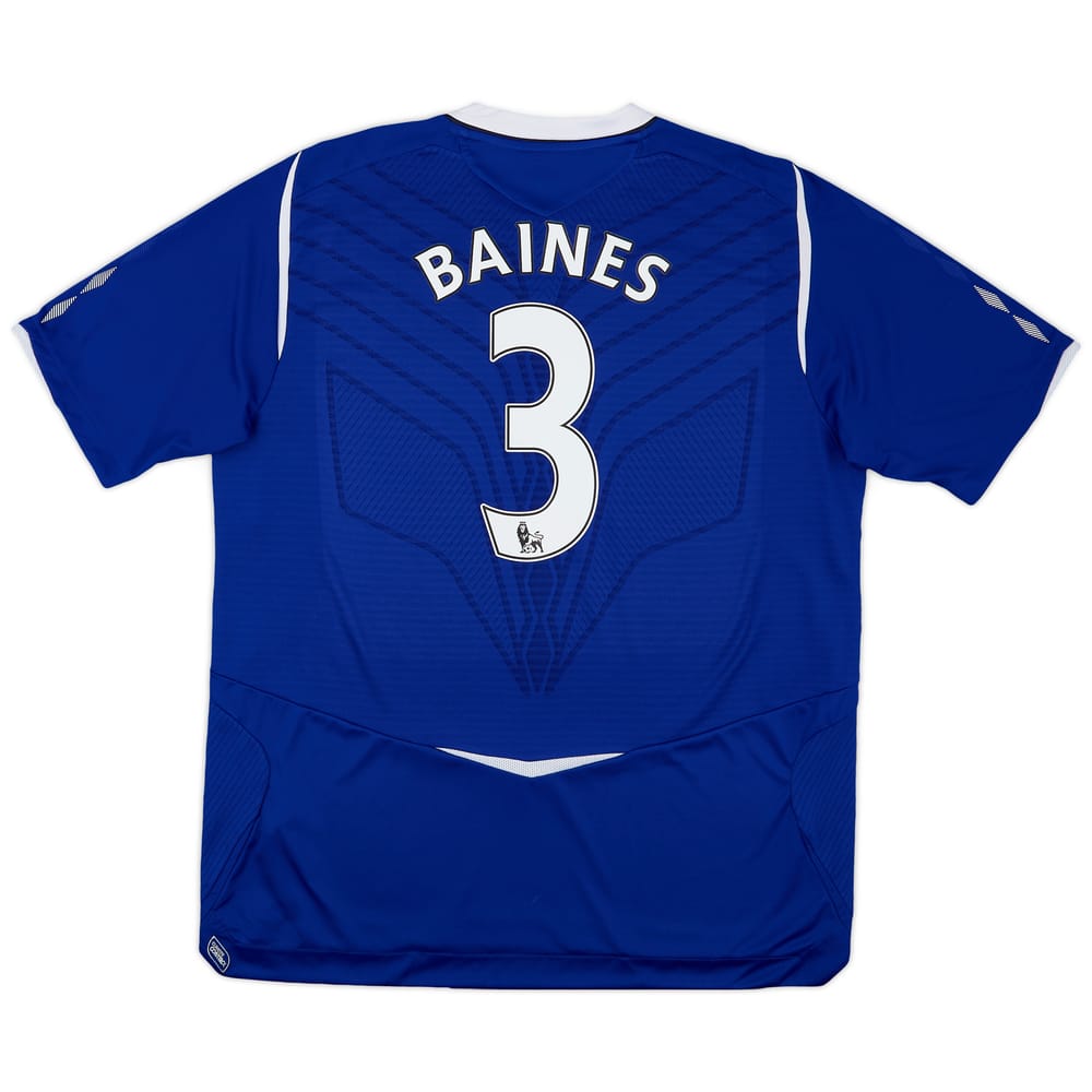 2008-09 Everton Home Shirt Baines #3