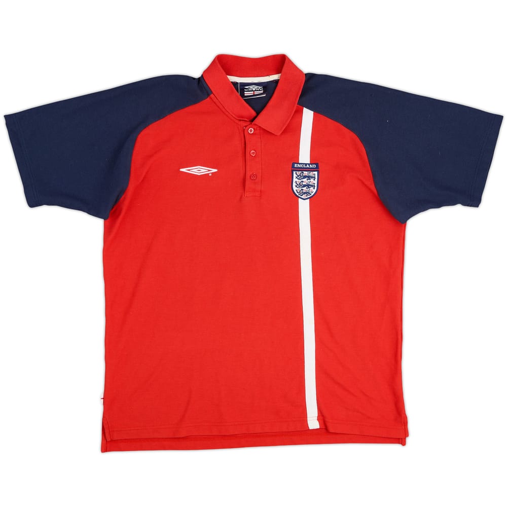 2000-02 England Umbro Polo Shirt - 9/10 - (L)