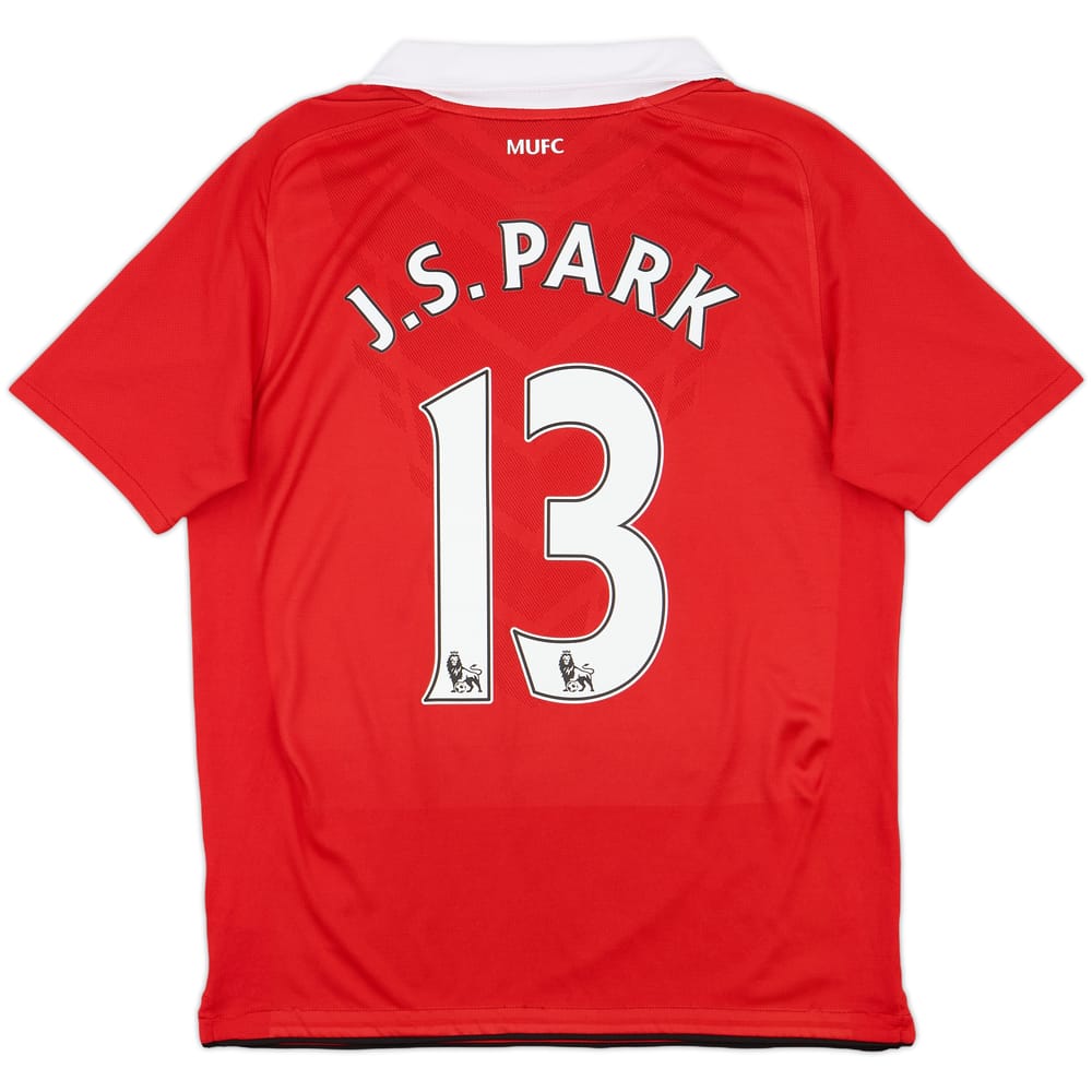 2010-11 Manchester United Home Shirt J.S.Park #13 - 8/10 - (XL.Boys)