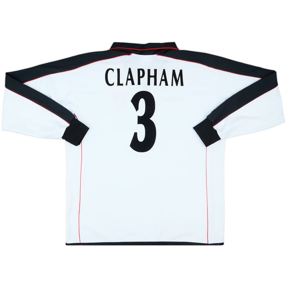 2001-02 Ipswich Match Issue UEFA Cup Away L/S Shirt Clapham #3