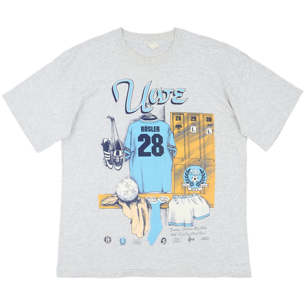 1990s Manchester City Graphic Tee - 10/10 - (XL)