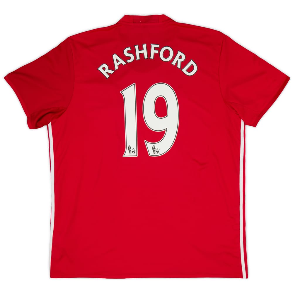2016-17 Manchester United Home Shirt Rashford #19 - 6/10 - (XXL)