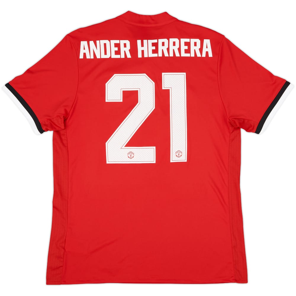 2017-18 Manchester United Home Shirt Ander Herrera #21 - 7/10 - (L)
