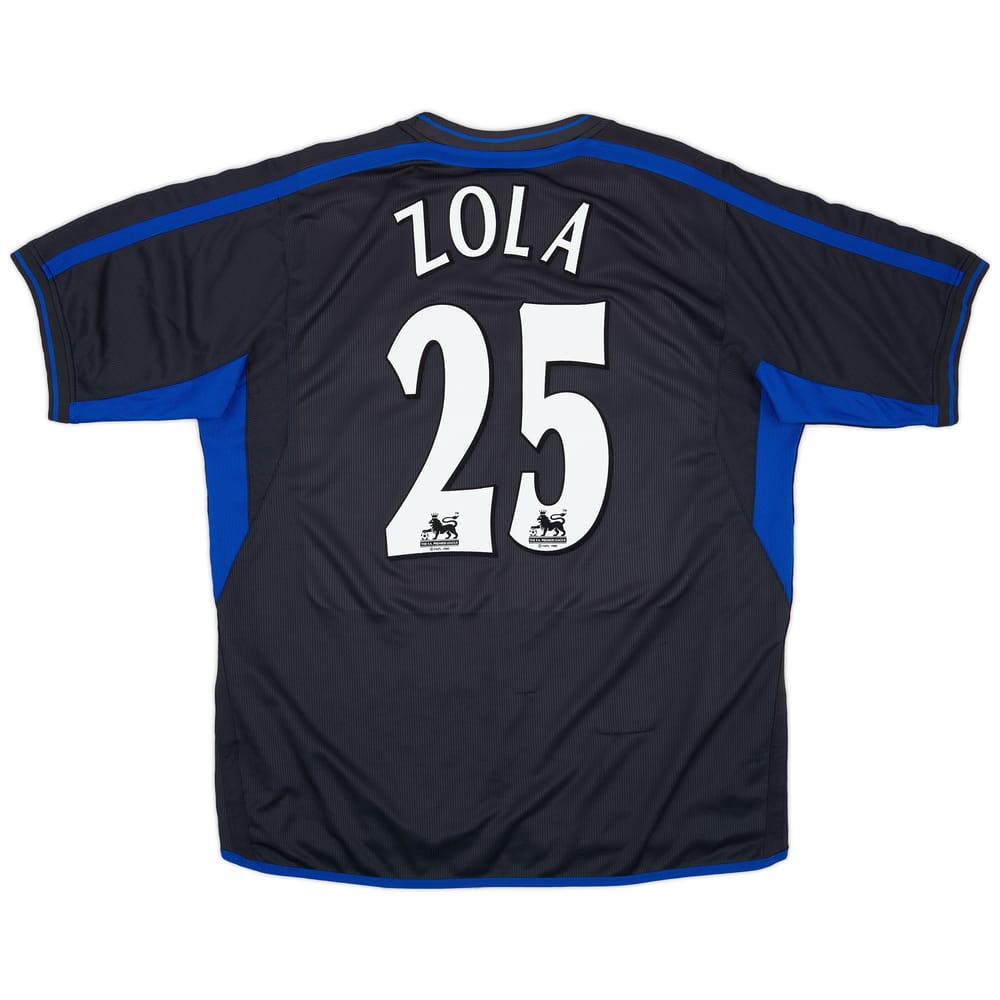 2002-04 Chelsea Away Shirt Zola #25 - 8/10 - (XL)