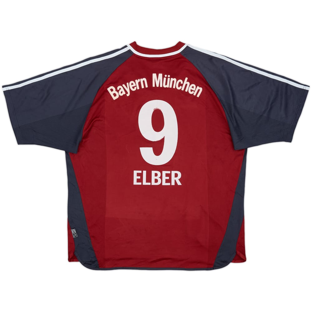 2001-02 Bayern Munich Home Shirt Elber #9 - 4/10 - (XL)