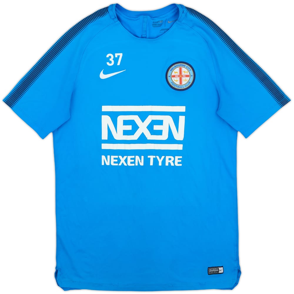 2017-18 Melbourne City Nike Player Issue Training Shirt #37 - 5/10 - (L)