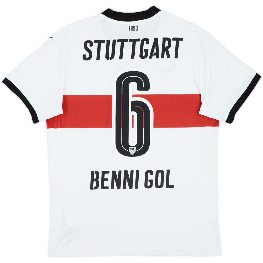 2017-18 Stuttgart Home Shirt Benni Gol #6 - 8/10 - (M)