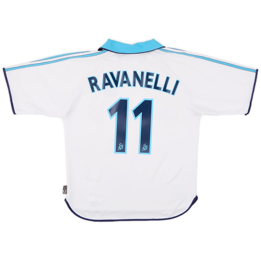 1999-00 Olympique Marseille Home Shirt Ravanelli #11 - 6/10 - (S)