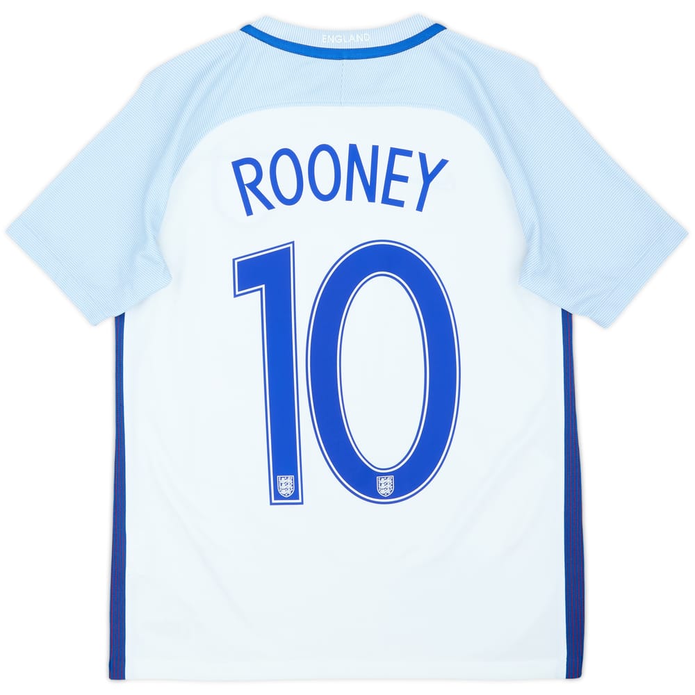 2016-17 England Home Shirt Rooney #10 - 9/10 - (L.Boys)