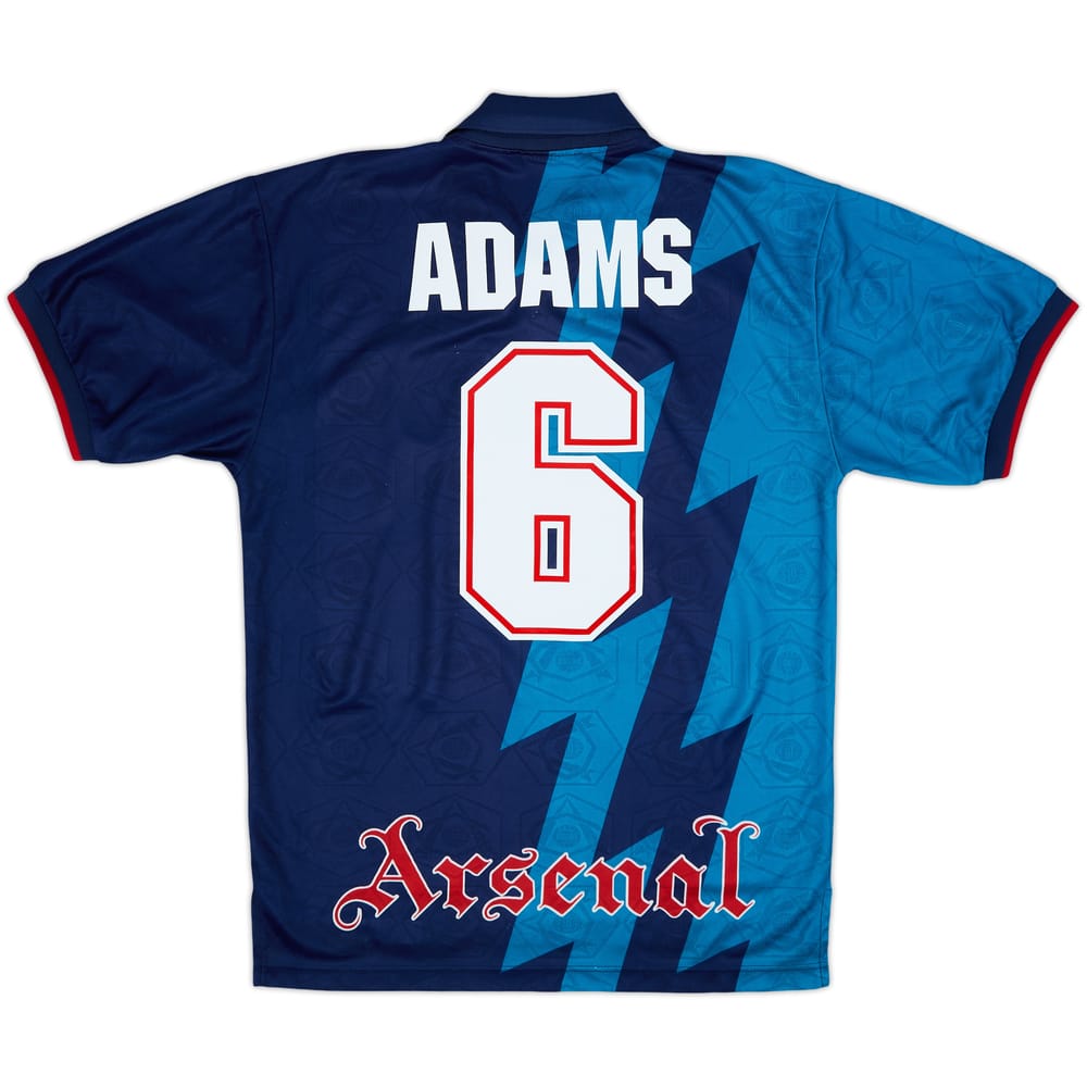 1995-96 Arsenal Away Shirt Adams #6 - 6/10 - (M)