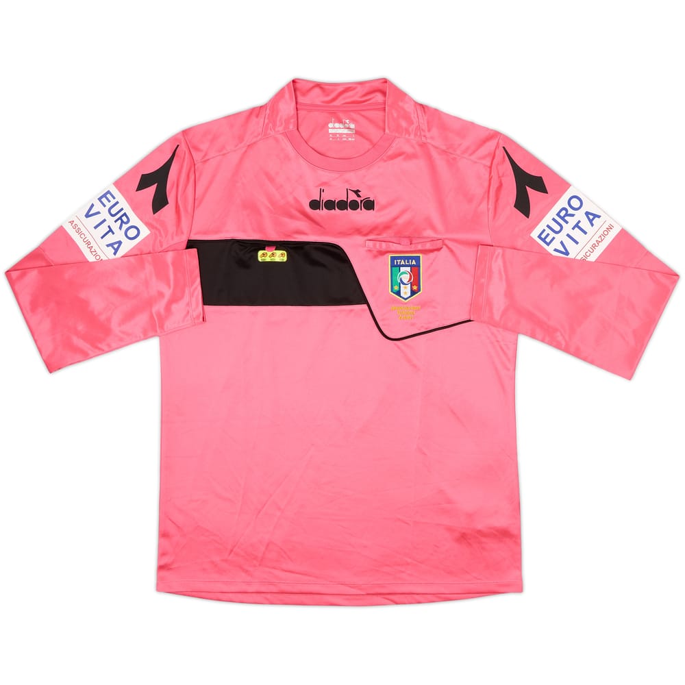 2017-18 Italy Diadora Referee L/S Shirt - 8/10 - (L)