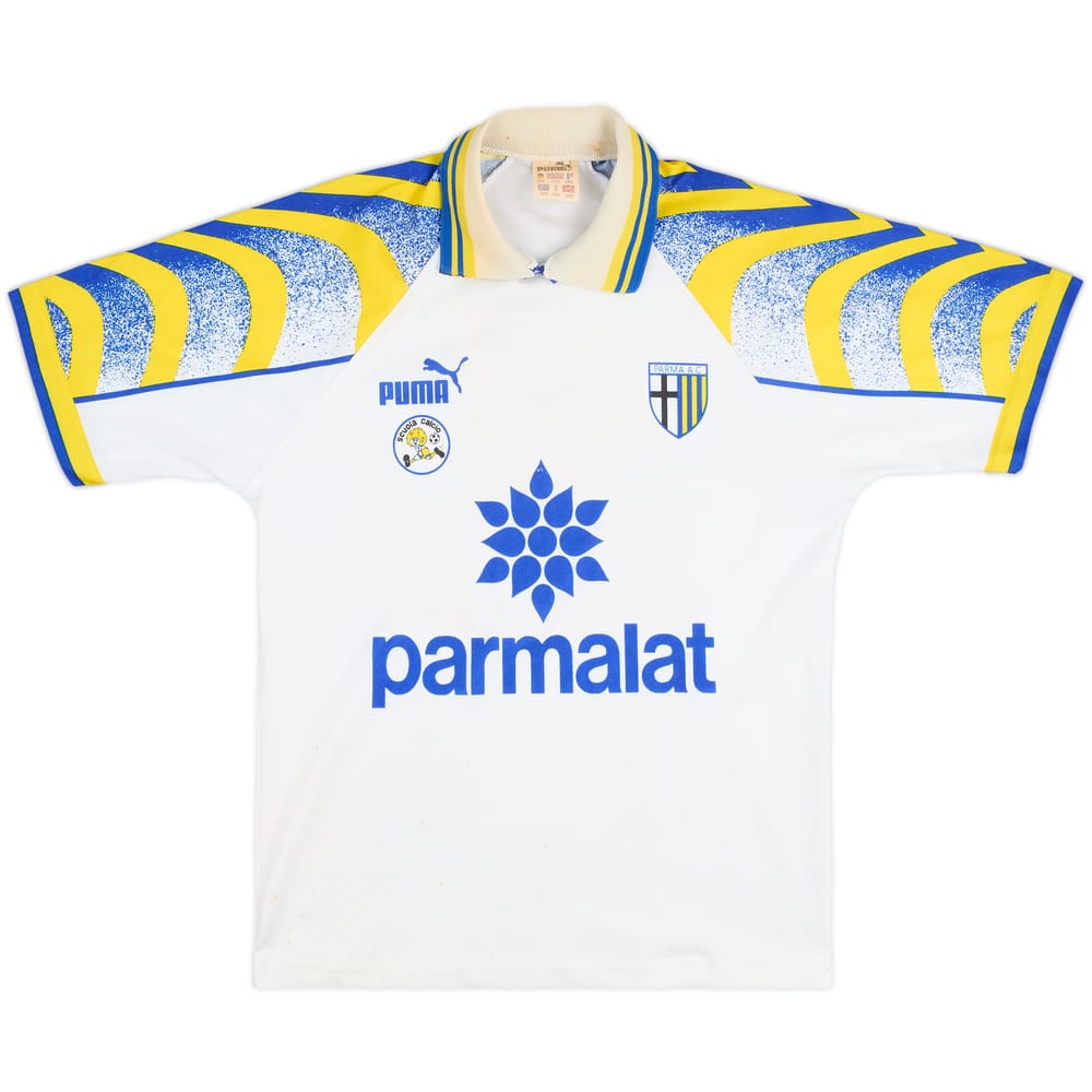 1995-97 Parma 'Scuola Calcio' Basic Home Shirt - 5/10 - (15-16 Years)